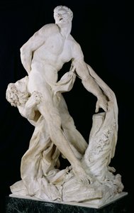 Milo van Croton Aangevallen door een Leeuw, 1672-82